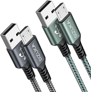 Gesponserte Anzeige – Micro USB Kabel, [2Stück 2M] Nylon USB Kabel High Speed Android Handy Ladekabel für Samsung Galaxy S...