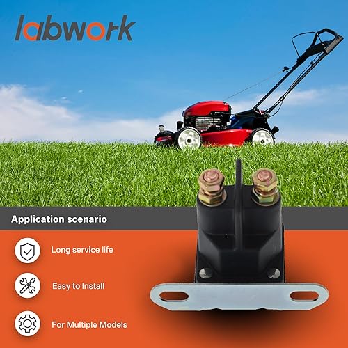 Miniatura 6 de labwork Reemplazo del solenoide de arranque de 12V para Cub Cadet 725-04439 LTX1045 LTX1046 LT1042 LT1045 LT1040