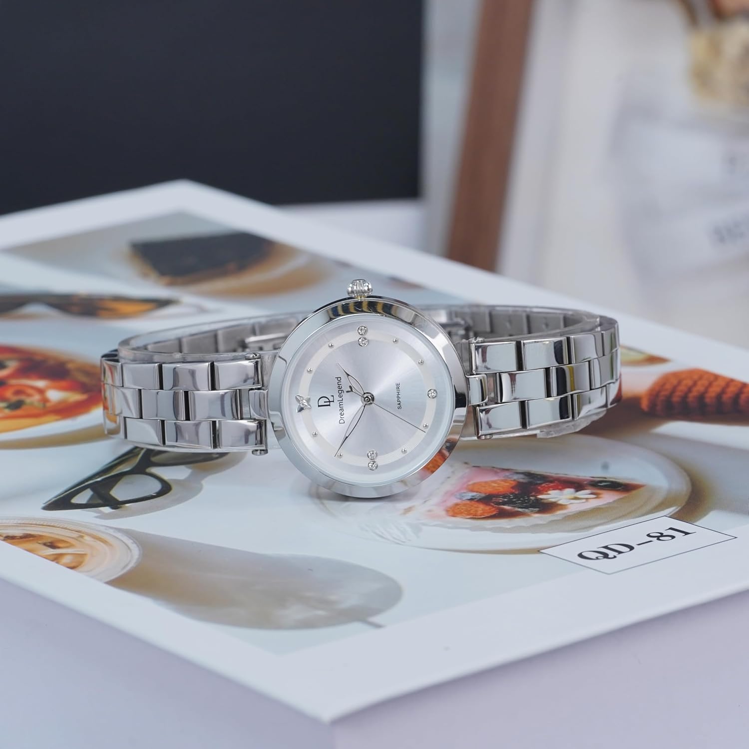 Perfume Watches for Womens with Small Aromatherapy Essential Oils Diffuser Ladies Watch Unique Stainless Steel Waterproof Analog Quartz Wristwatch