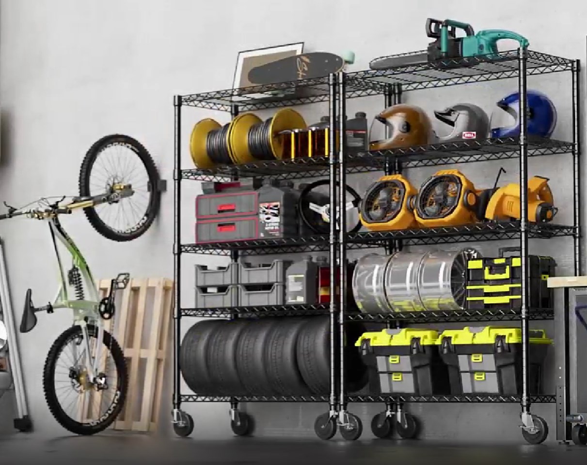 Amazon.com: M MZG 1750 LBS Storage Shelves 5-Tier Utility Shelving