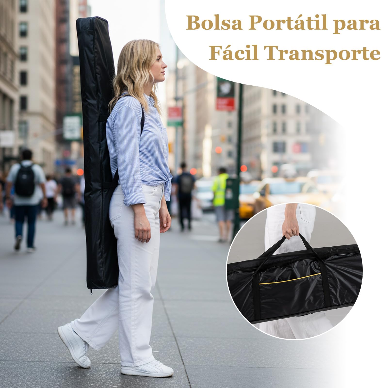 COSTWAY Teclado de Piano 88 Teclas, Piano Electrico con Soporte Ajustable y Taburete, Teclado Musical de Tamaño Completo, Teclas Iluminadas, Función MIDI, Pedal para Principiantes, Adultos (Negro)