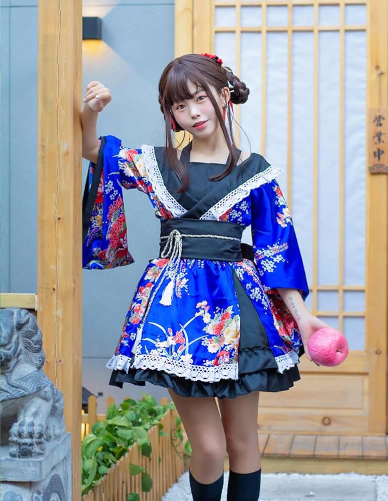 【創作】オリジナル浴衣 ミニ丈 浴衣ドレス 創作】オリジナル浴衣 ミニ丈 ドレス浴衣