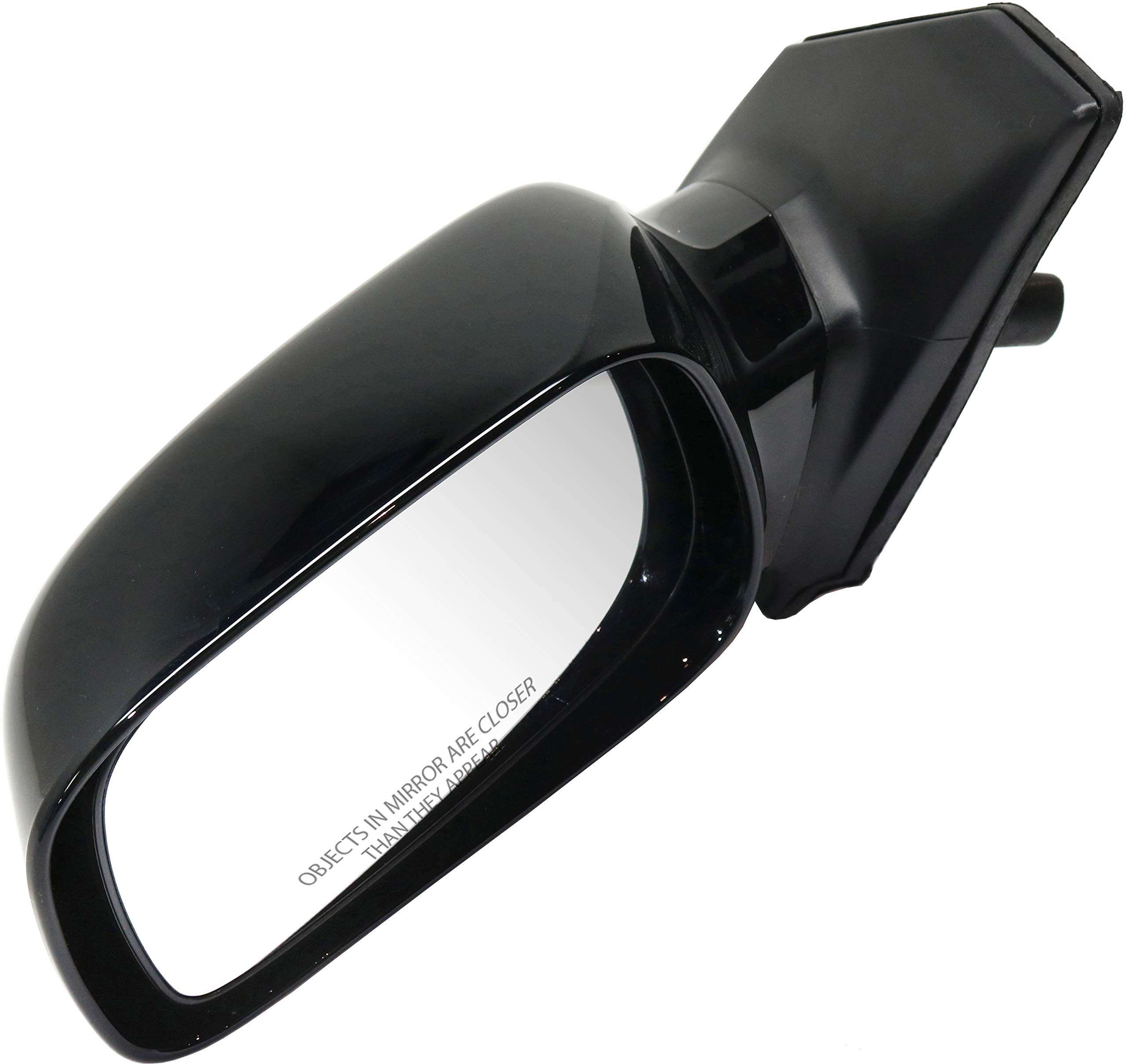Driver Side Door Mirror For Toyota Corolla 2003-2008 - Painted Black Power Mirror Replacement