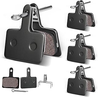 4 Pairs Bike Brake Pads, Disc Brake Pads (Resin,Semi-Metallic) for Mountain Bike Disc Brakes,