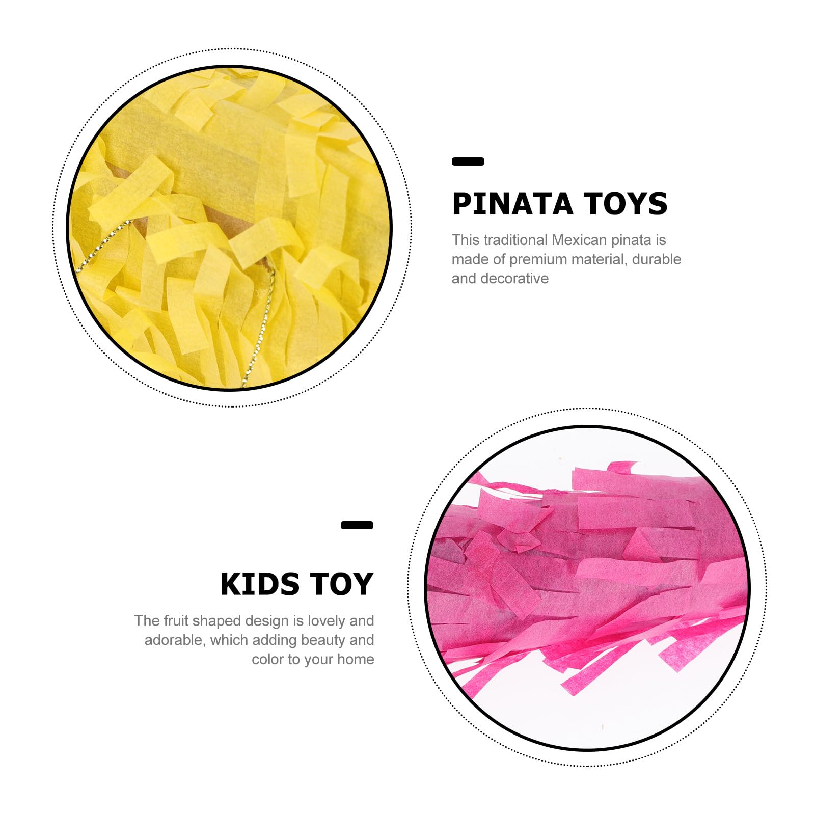 Piñata de Limón Decorativa para Fiestas Infantiles, Material de Papel Aluminio, Incluye Palo para Romper, Adecuado para Cumpleaños y Reuniones Familiares