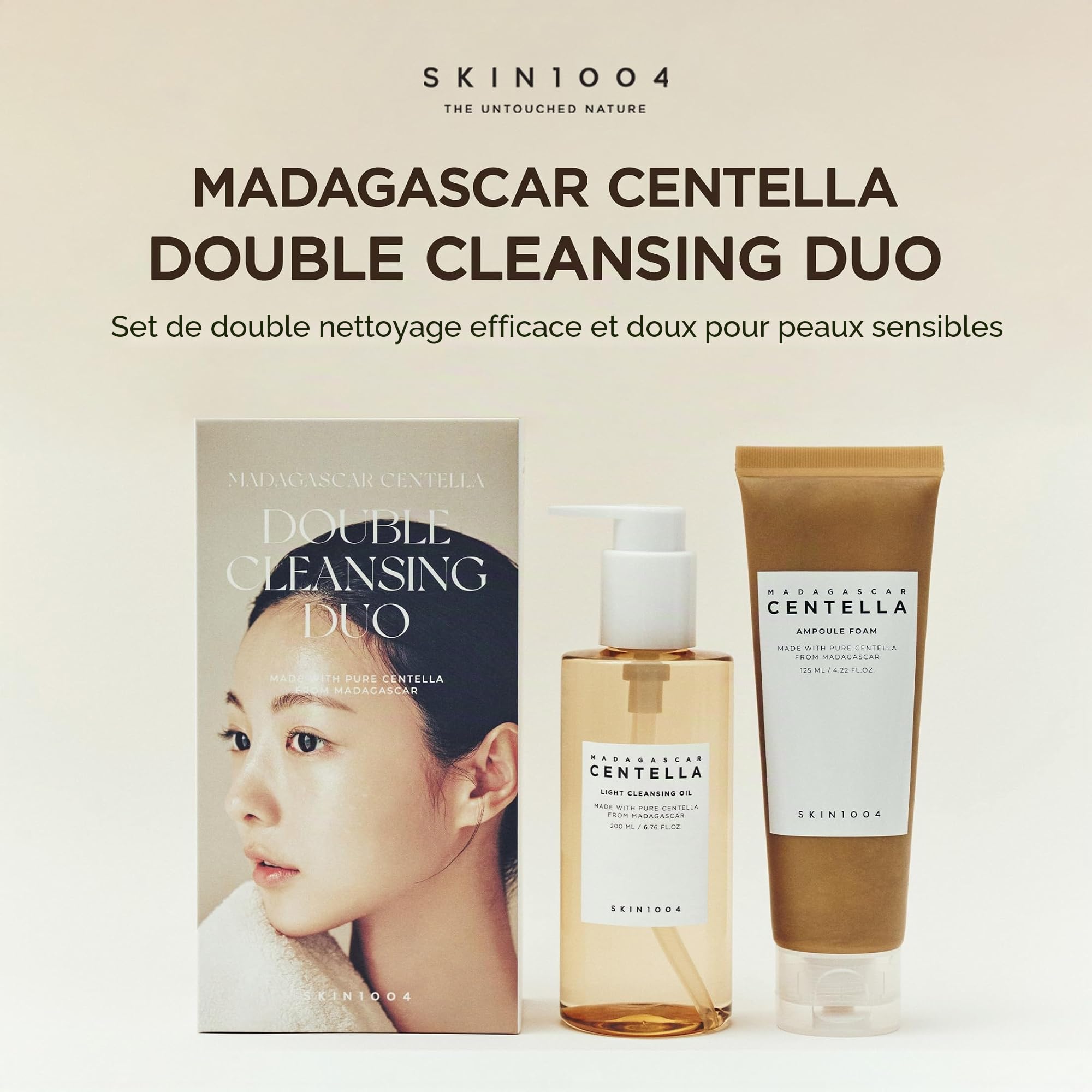 MADAGASCAR CENTELLA DOUBLE CLEANSING DUO SKIN 1004