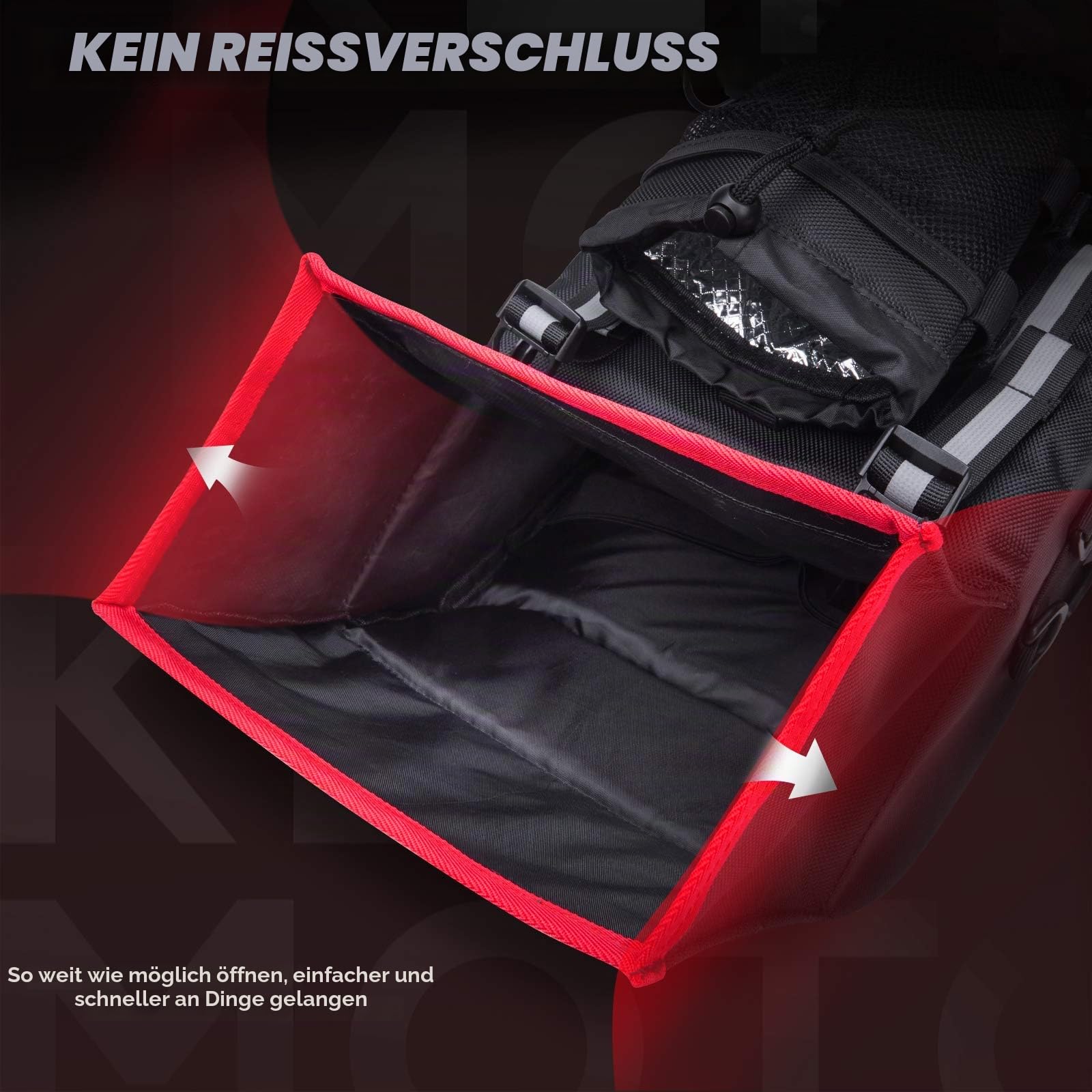 KEMIMOTO ATV-Kotflügeltasche, 130% größer, wasserdichte hintere Aufbewahrungstasche, Getränkehalter, abnehmbar, für Polaris, Sportsman, Scrambler, FourTrax, Can Am, Grizzly, Cfmoto, Kawasaki