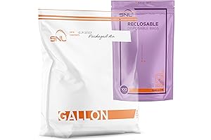 Quality 100-Count Gallon Ziplock Bags for Secure Food Storage