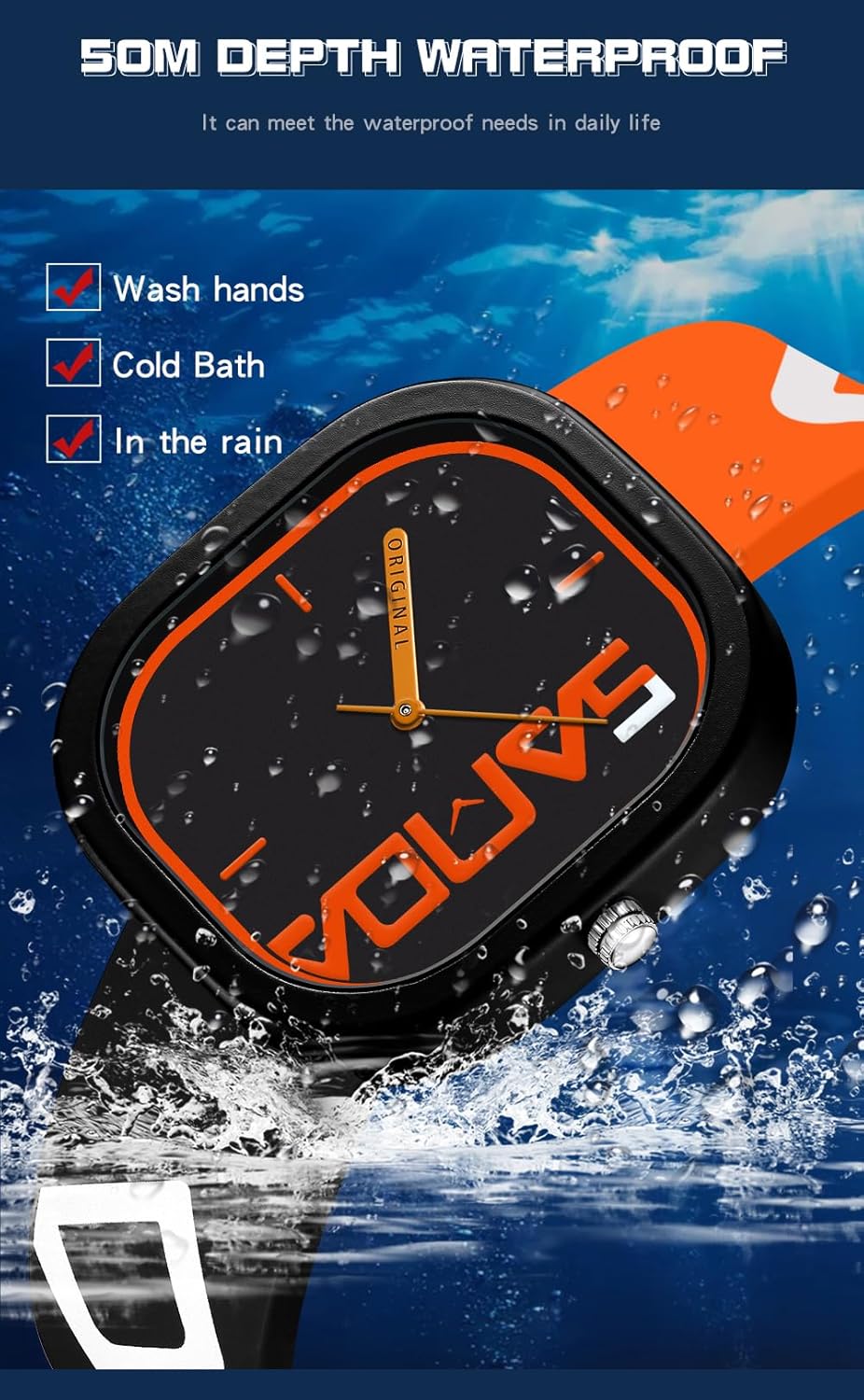 Mens Chronograph Analog Leather Watch Classic Day Night Subdial Luminous Hands Leather Strap 3ATM Waterproof Dress Wristwatch