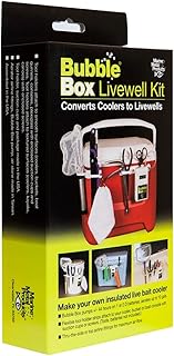 Marine Metal LWK-11 Bubble Box Livewell Kit with Aerator Pump for Up to 10-Gallon Containers