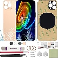 Vista 69 de Funda trasera de repuesto compatible con iPhone 11 de 6.1 pulgadas + herramientas profesionales (negro)