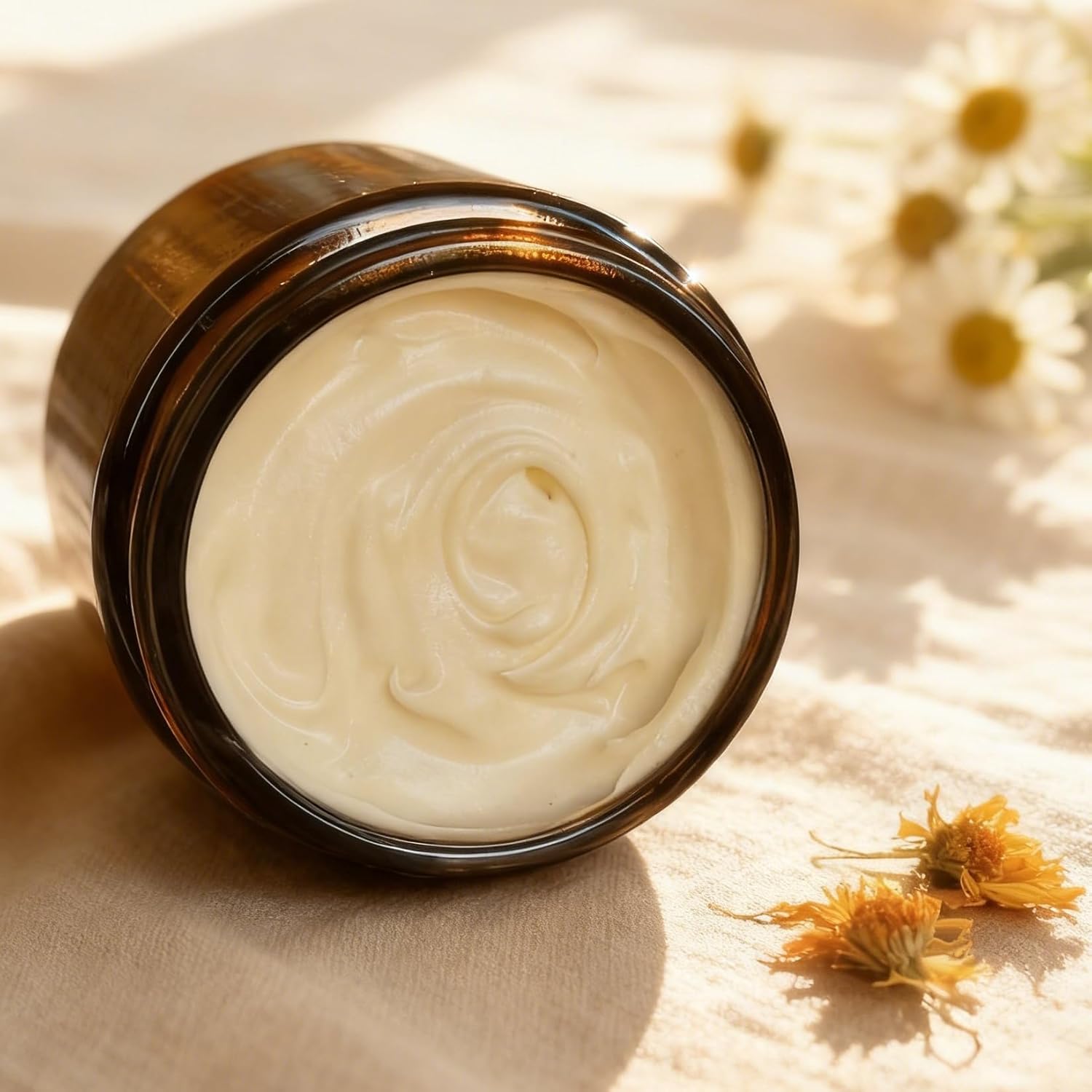 9 oz Herbal Tallow Whipped Balm | Grass-Fed & Grass-Finished | Organic Calendula, Chamomile & Gotu Kola Infused | Unscented Nourishing Moisturizer