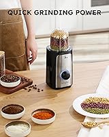 Vista 5 de SANGCON 5 in 1 Blender and Food Processor Combo for Kitchen, Small Electric Food Chopper for Meat and Vegetable, 350W High Speed Blenders with 2