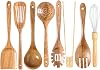 Wooden Spoons for Cooking,8 Pcs Teak Wooden Kitchen Utensils Set,Natural Acacia Wood Non-stick Spatula Cooking Spoons,Lightweight, Convenient, Easy to Wash Cooking Utensil set Wood Whisk