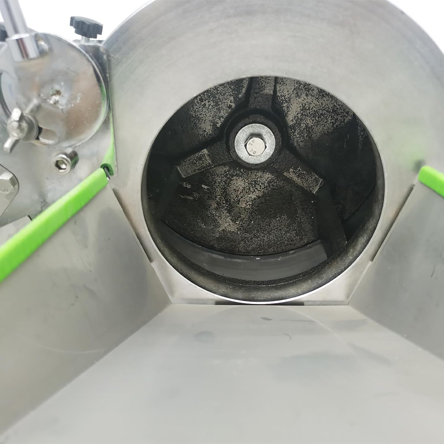 Electric Vegetable Cutter Commercial Food Cutting Machine Multi-Function Stainless Steel Slicer and Shredder with Two Slicing Knives and Two Silk Cutters 110V 1.5KW