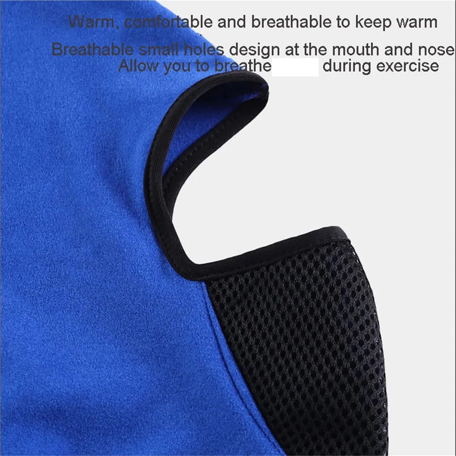 Masque De Cyclisme 2 pièces Cagoule Moto Masque Complet Moto Cyclisme Masque de vélo Casque Capuche Moto Cou d'équitation Masque Facial Hiver Coupe-Vent Masque de Ski Écharpe pour La Moto