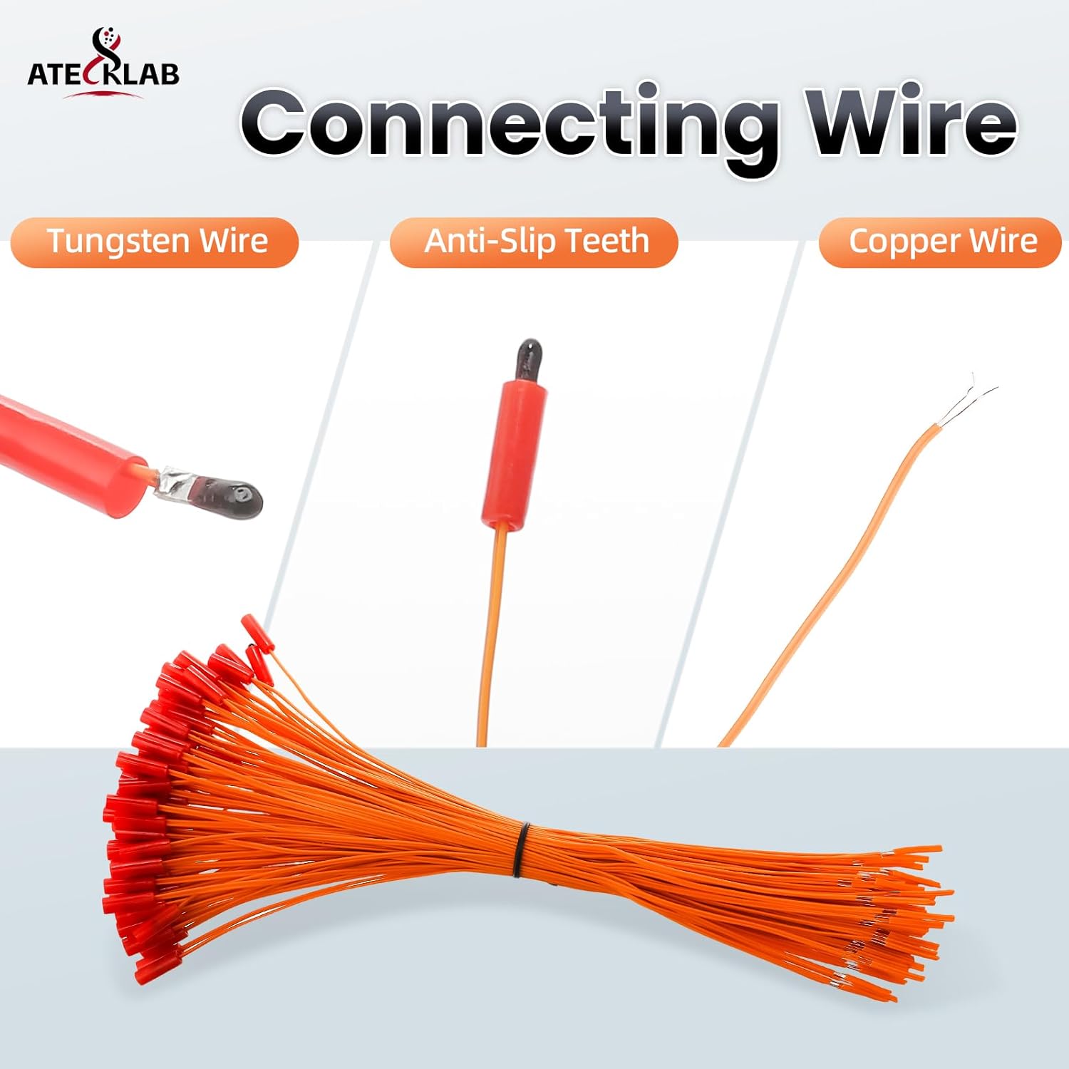 100pcs 100cm(39.37in) Electric Connecting Wire Clip Cable for Stage, Wedding, Party, Celebration & Performance