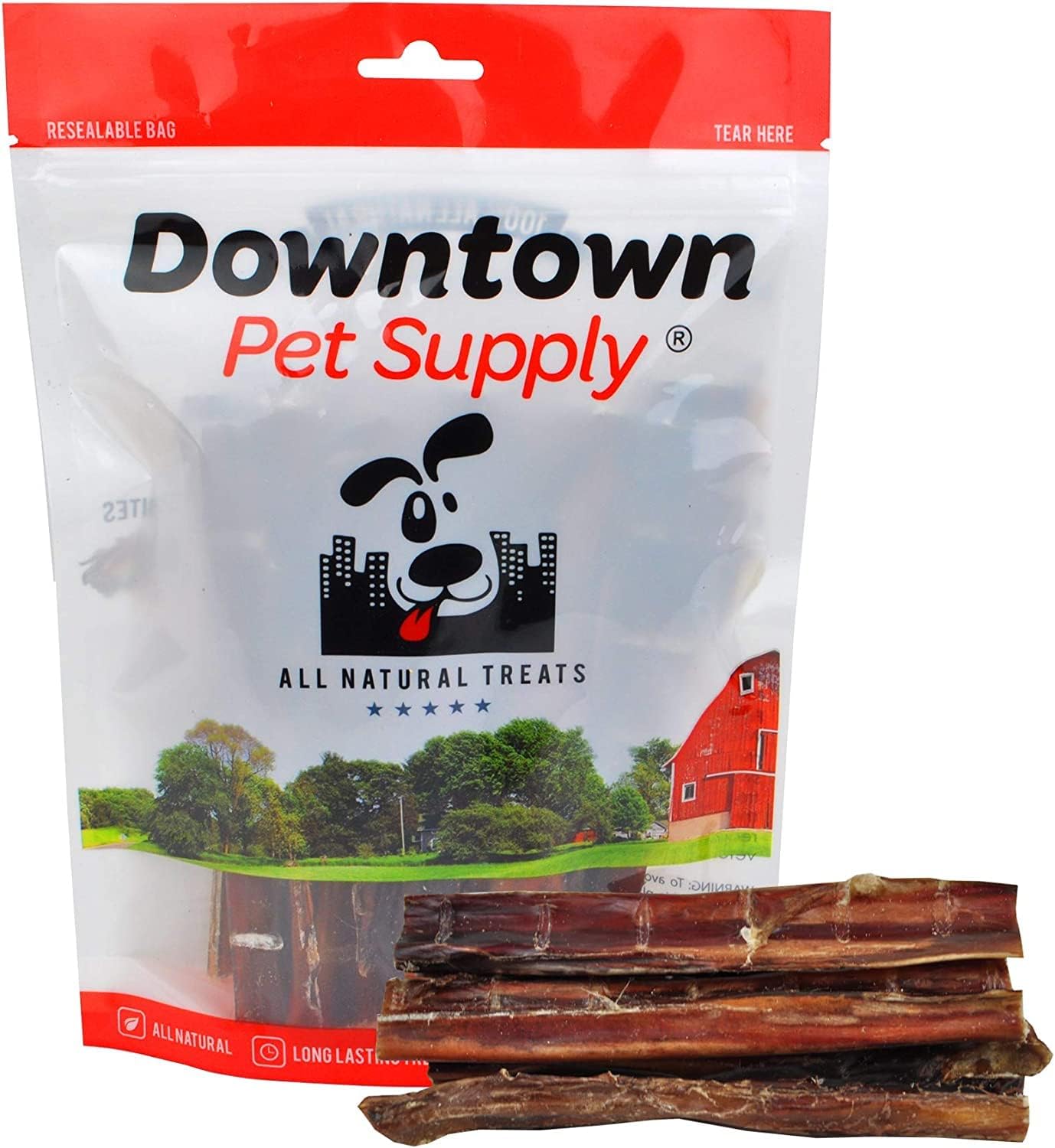 Downtown Pet Supply USA Sourced 6 inch 5 Pack of Bully