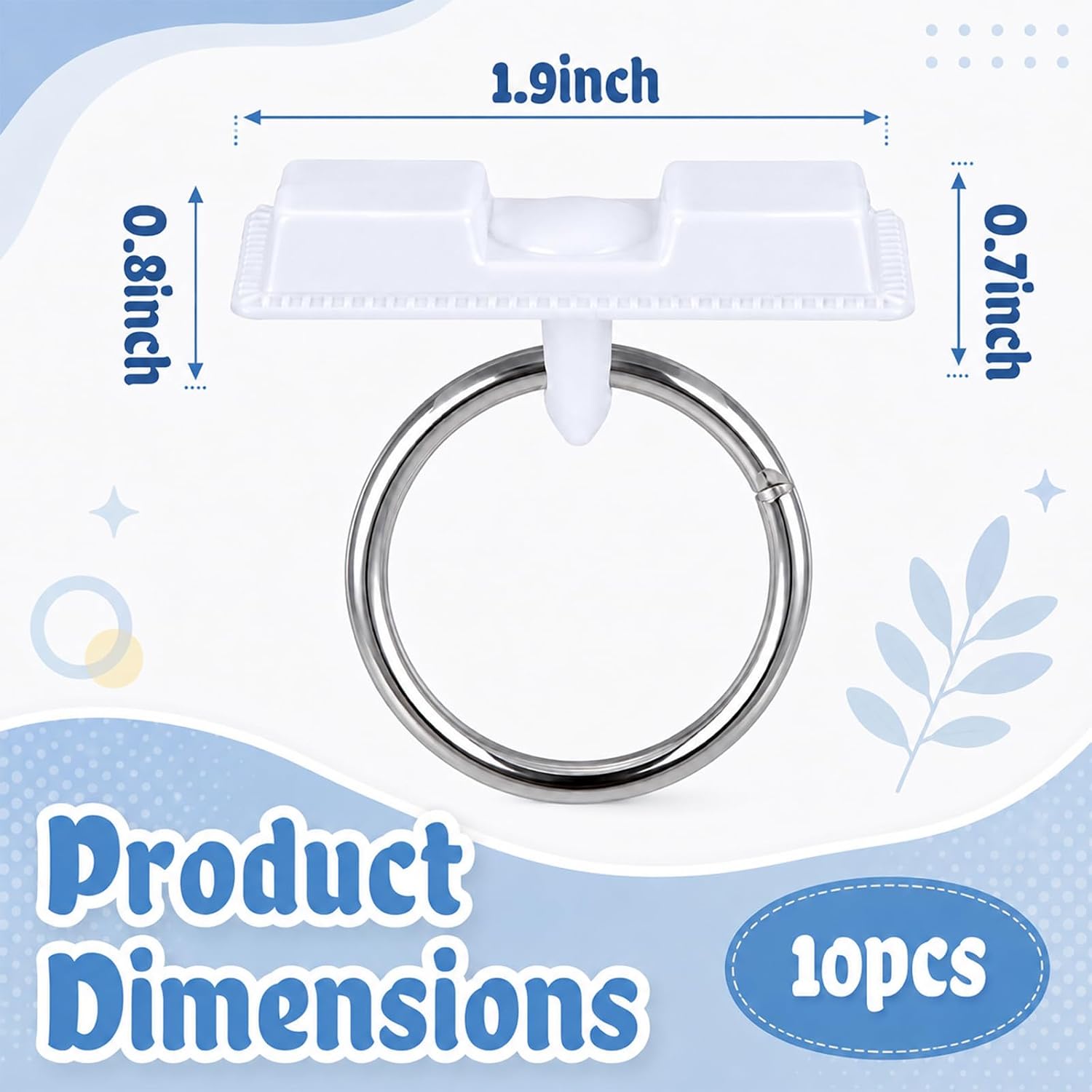 Novabright 10 Pack Ceiling Magnetic Hooks 5 lb Strong Magnetic Hooks image 2