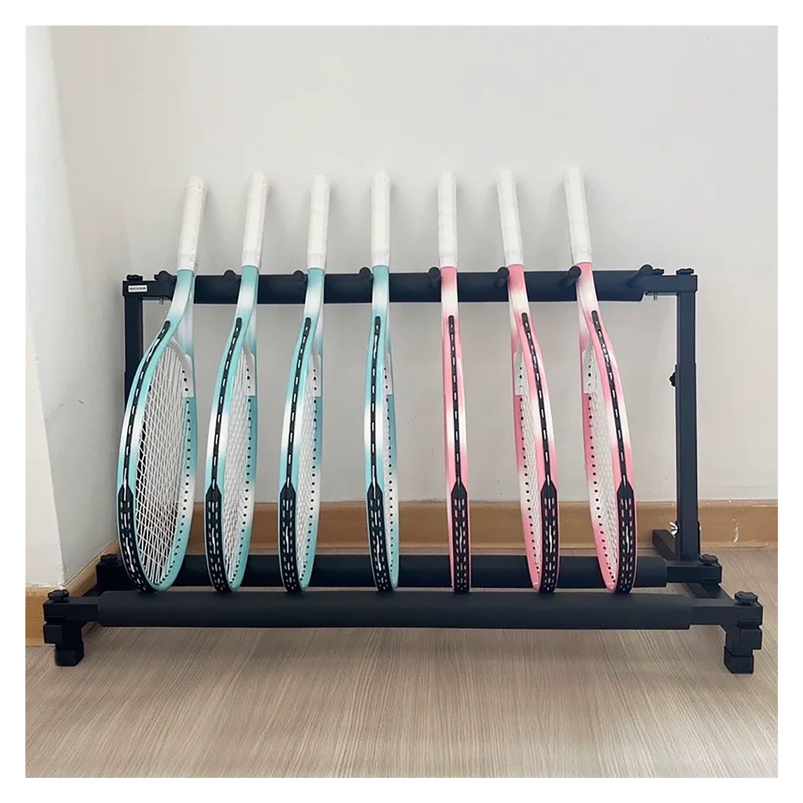 Support raquettes de badminton et instruments grand rangement pour guitare