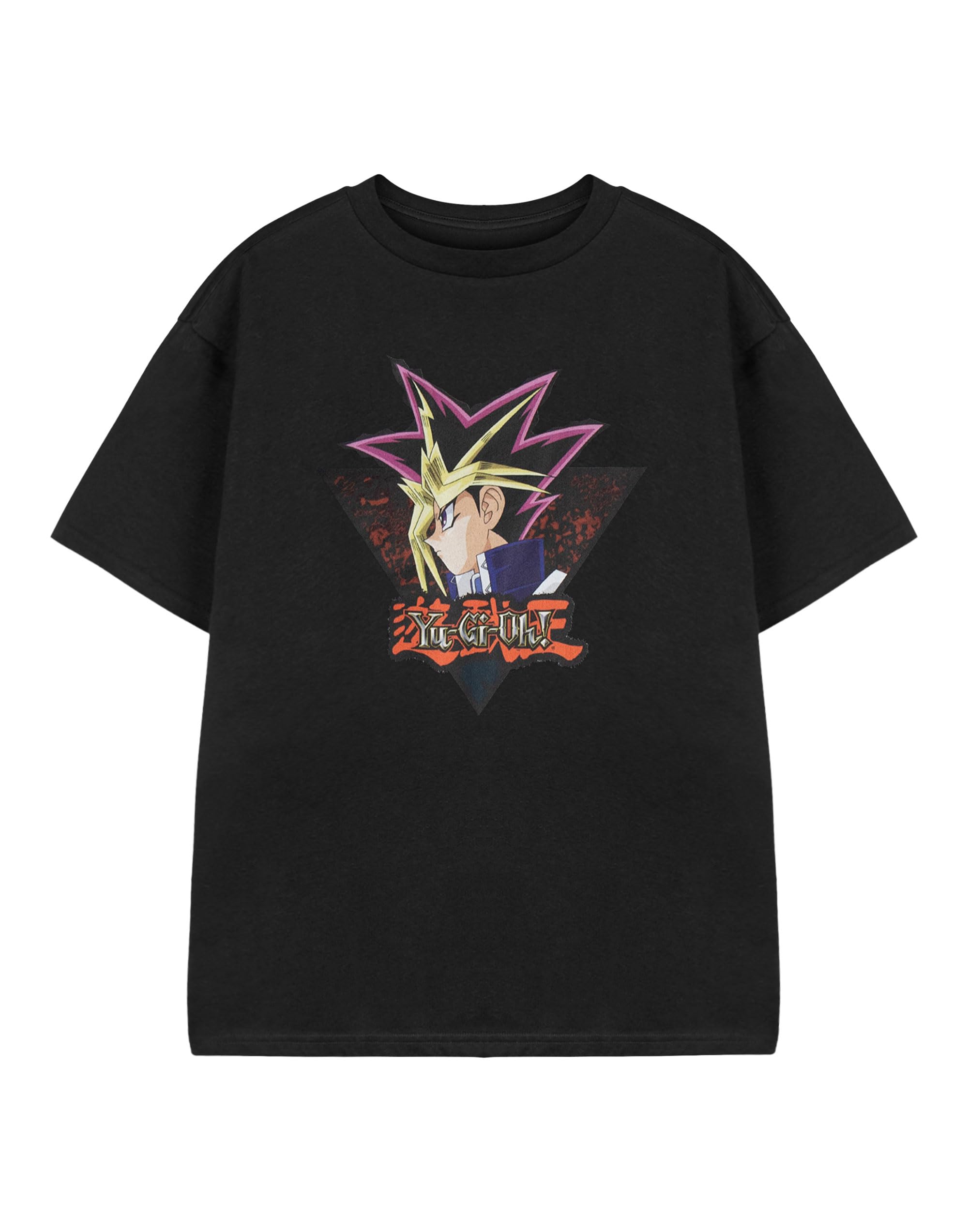 Vanilla Underground Boys Black Yu Gi Oh Yugi Short Sleeved T-Shirt - 13-14 Years
