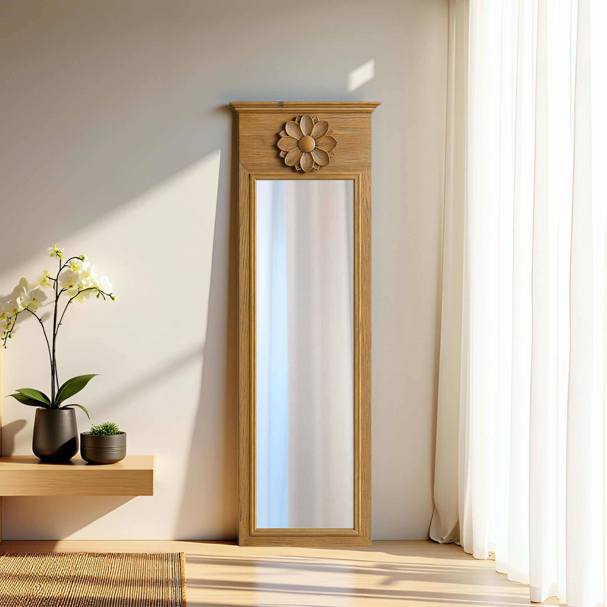 Amazon.com: ZIYOO Full Length Wall Decorative Mirror with Carved
