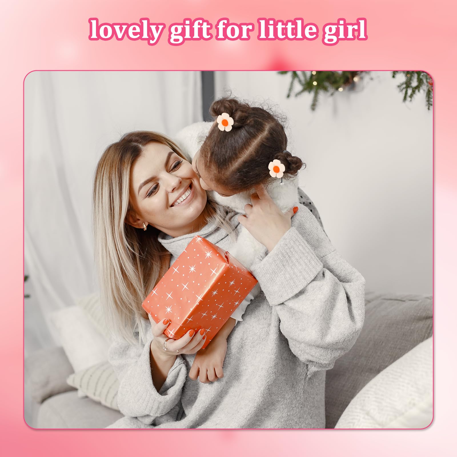 24pcs Baby Girl Hair Ties Cute Flower Elastic Toddler Hair Ties No Damage Candy Bow Seamless Ponytail Hair Tie,Scrunchies for Thick Hair Girl Hair Accessories - Image 4