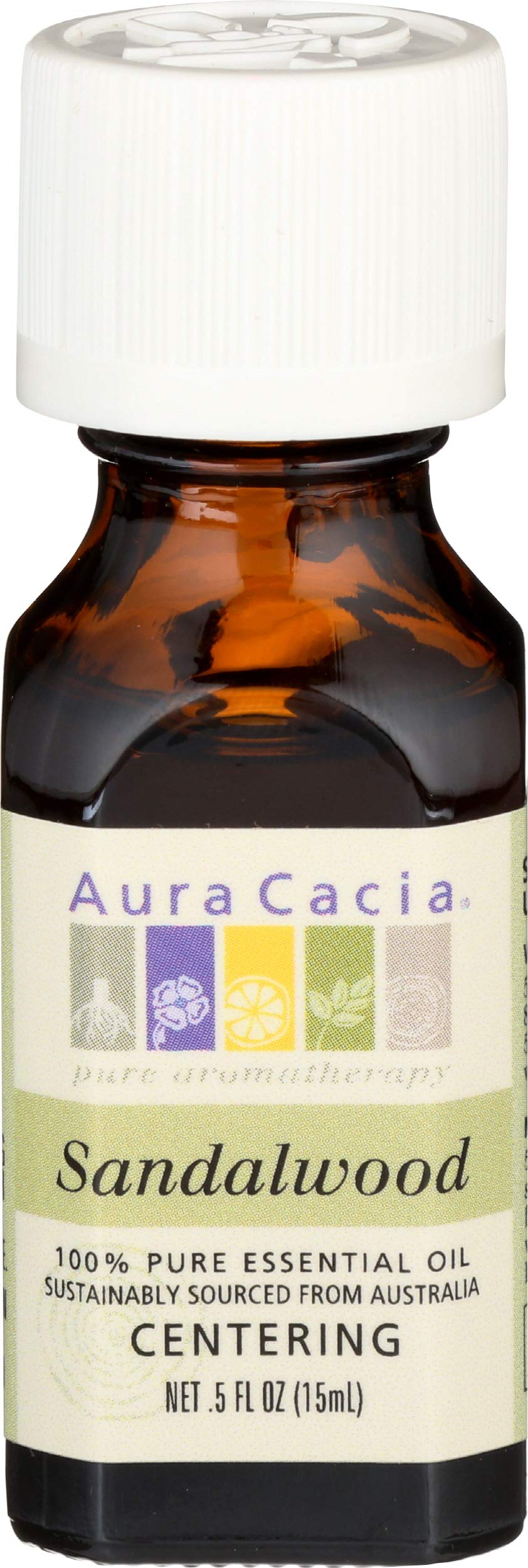 Aura Cacia - Essential Oil - Sandalwood - .5 oz