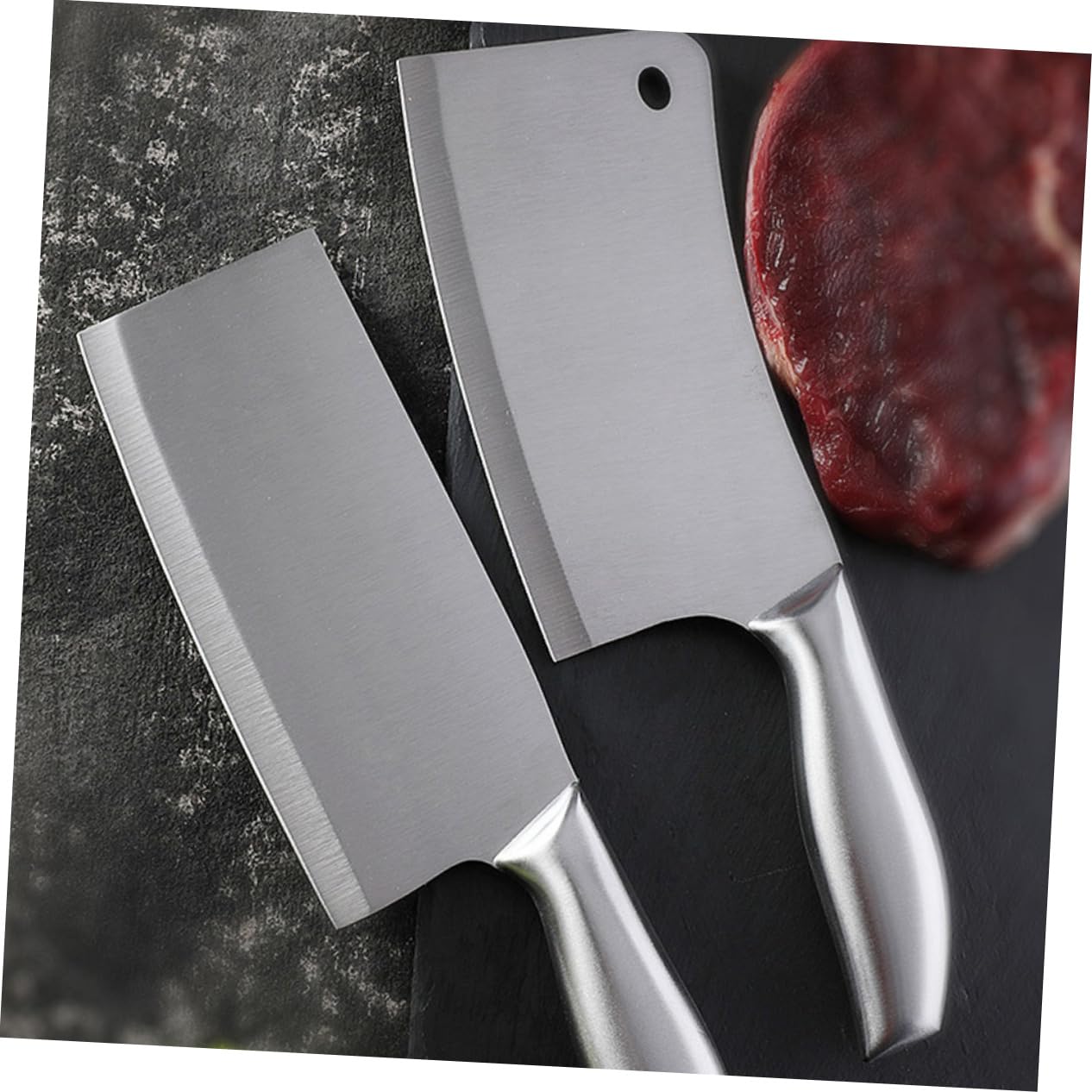 Cabilock Set Coltelli da Cucina Professionali 6 Pezzi in Acciaio Inox e Legno con Ceppo Resistente All'ossidazione e Spazio Salvaspazio per Uso Quotidiano