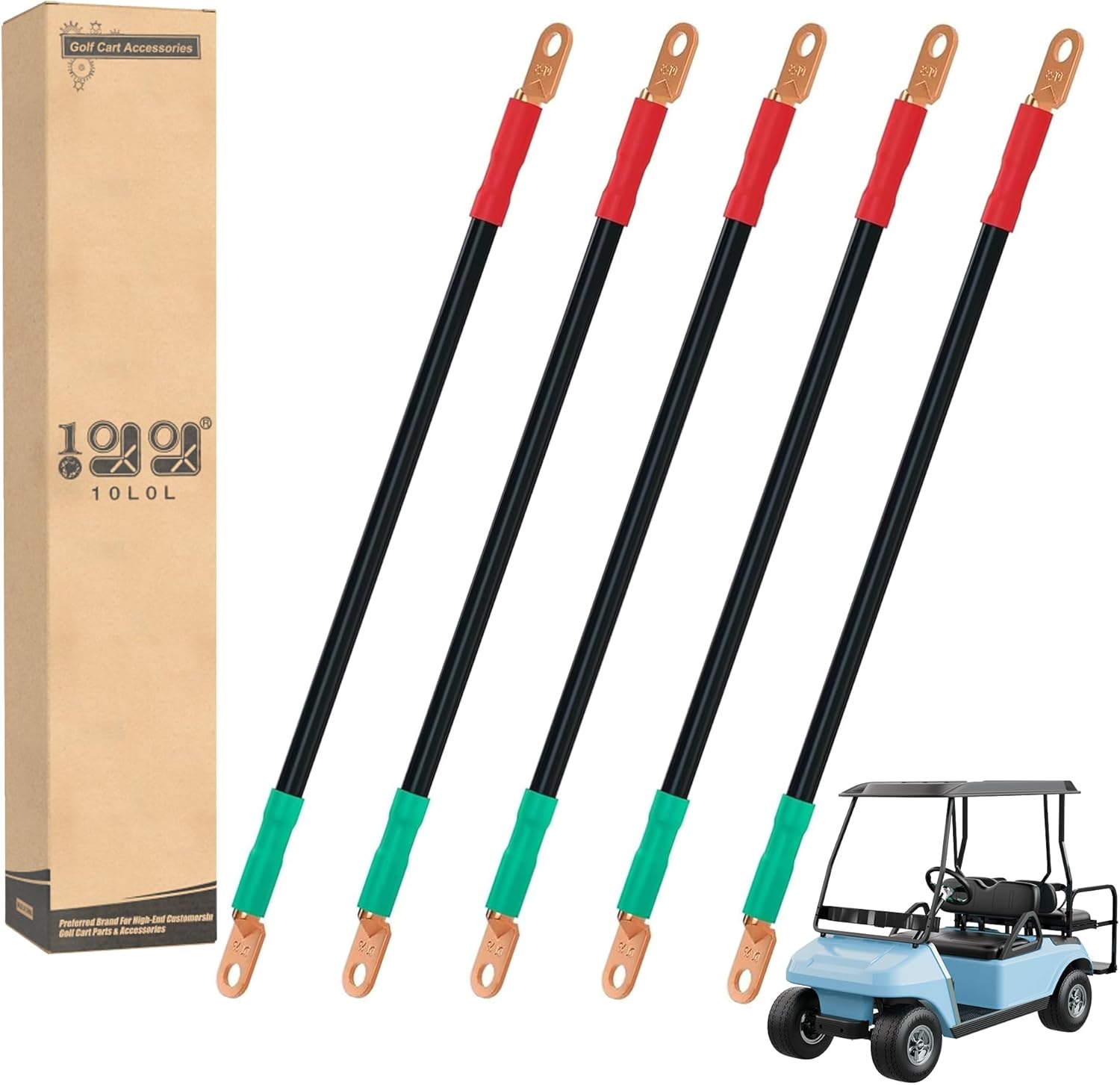 10L0L Golf Cart Battery Cables for Golf Cart Club Car DS 95+ 48 Volt