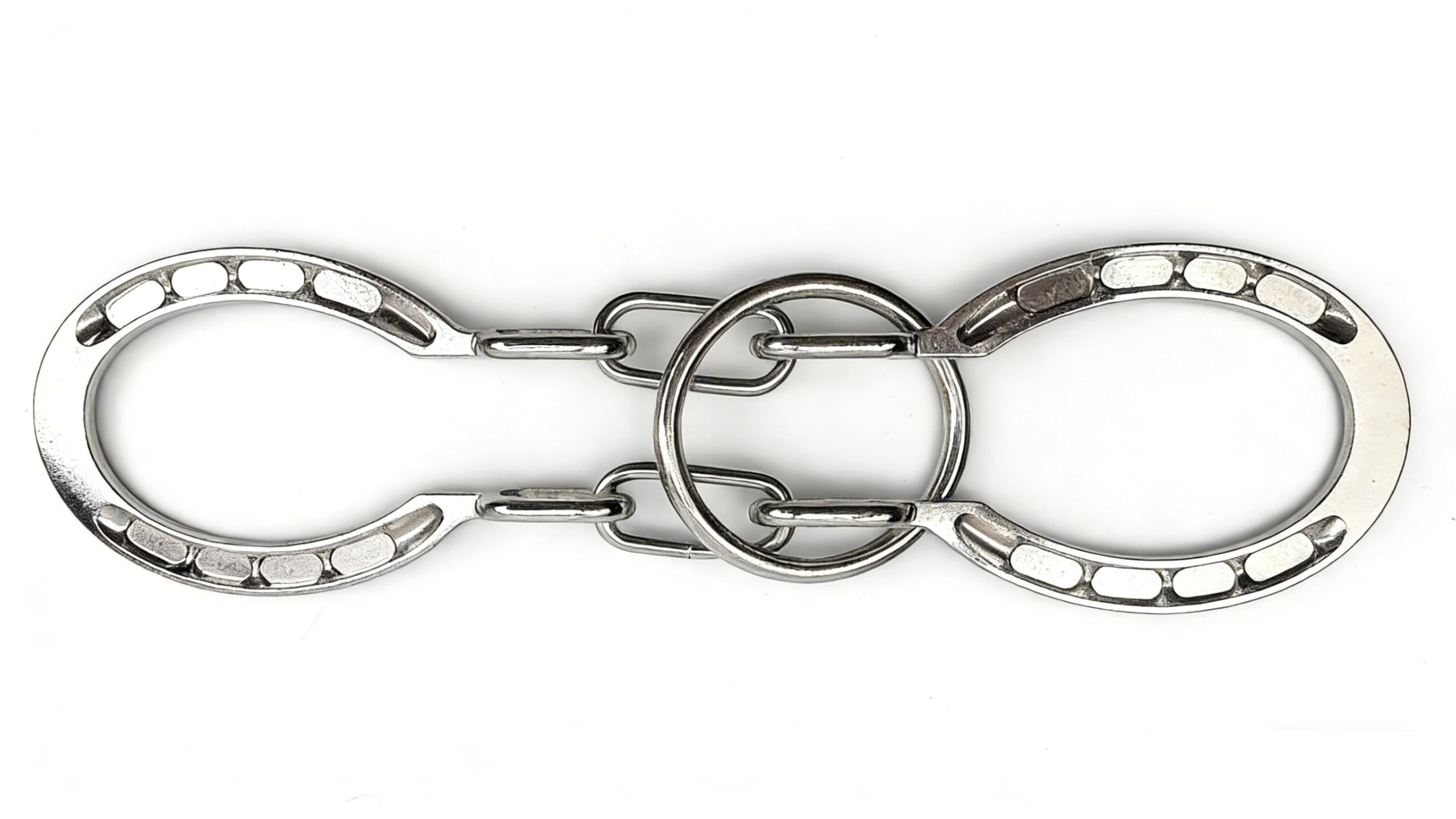 MAGIKON Traditional Brain Teaser, Classical Metal Horseshoe Puzzle (Silver, Normal)