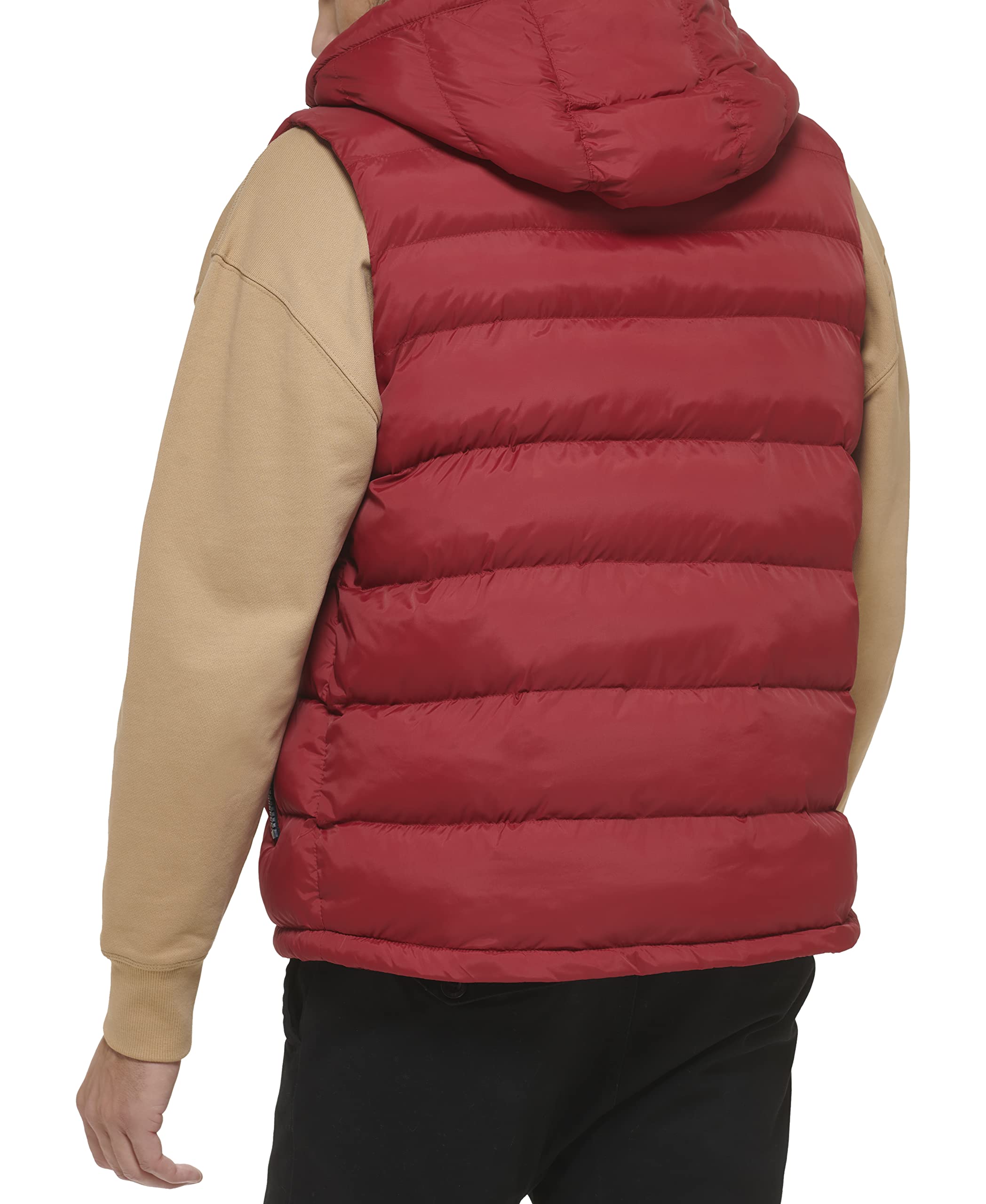 Tommy Hilfiger Herren Pufferweste mit Kapuze Daunenweste