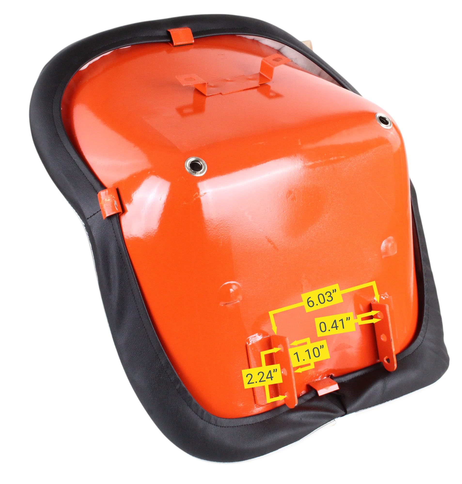 Zbox 34200-18403 Black Vinyl Seat Fits Kubota L Series L2000 L2050