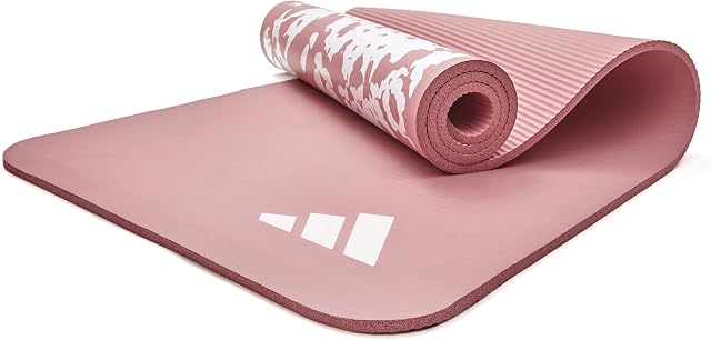 adidas Tie-Dye Yoga Mat with Carry Strap - 10mm Thick Exercise Mat, Non-Slip for Yoga, Pilates, Stretching, Fitness & Gymnastics, Yoga Accessories for Women, Home Gym & Workout Mat, Home Gym Equipment