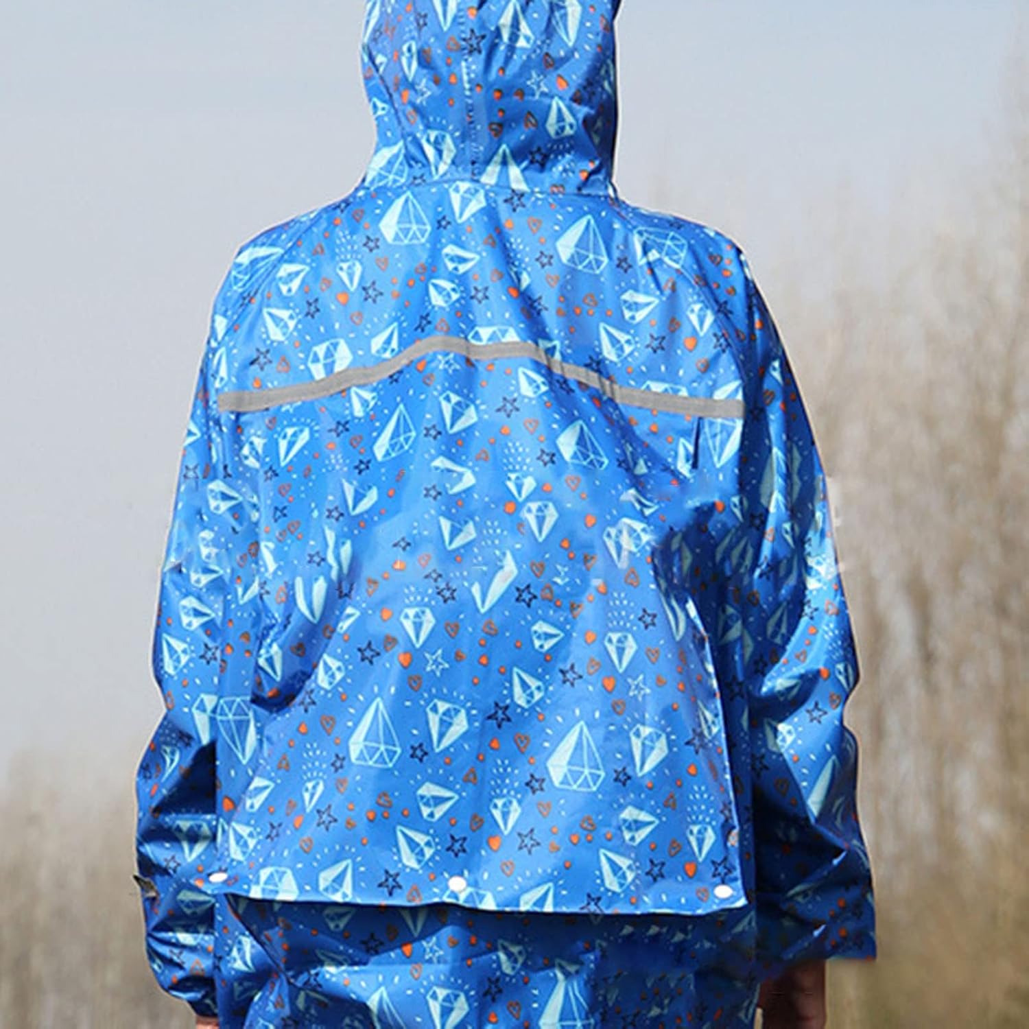 Women Raincoats Active Outdoor Lightweight Showerproof Jackets Windbreaker Coat Outdoor for Adults Children