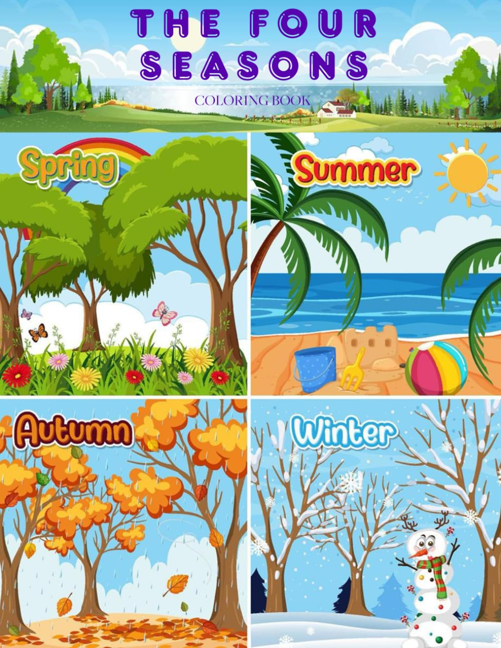 Four Seasons Coloring Book