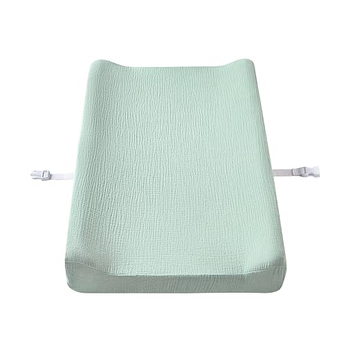 Miniatura 3 de Funda de muselina para cambiador, ultra suave, transpirable, para cambiador de pañales para bebés, niños y niñas, sábanas ajustables neutrales para
