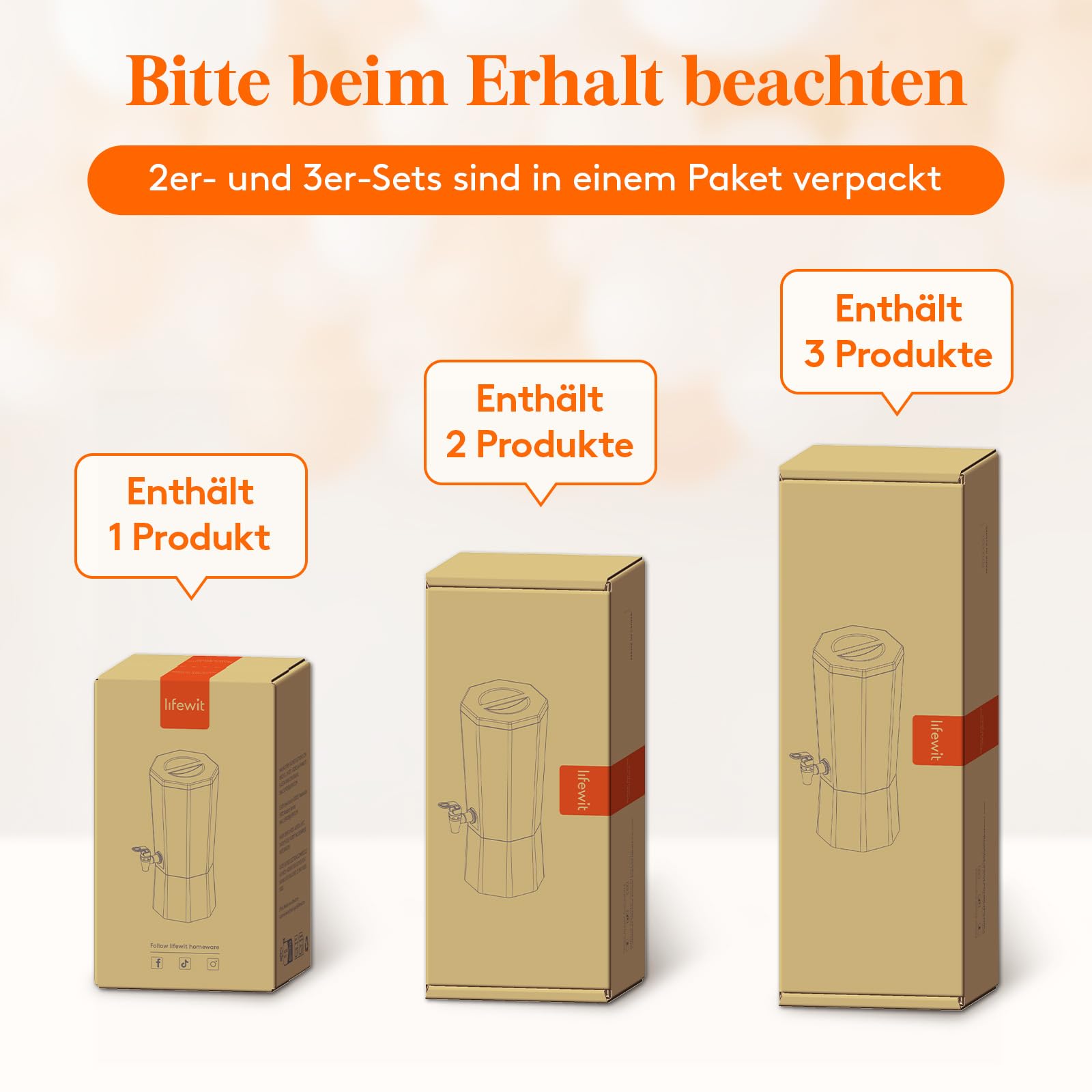 Lifewit 4L Getränkespender mit Zapfhahn, Kunststoff Drink Dispenser mit Ständer für Cocktails Saft Wasser Getränke, Beverage Dispenser mit Schild für Party Hochzeit Events, 2 Stück, 39 x 16 cm/15x6"