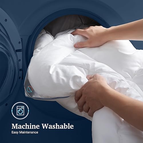 Miniatura 6 de Cubrecolchón con parte superior de almohada que regula la temperatura con tecnología 37.5 tamaño King, funda de mezcla de algodón de 300 hilos,