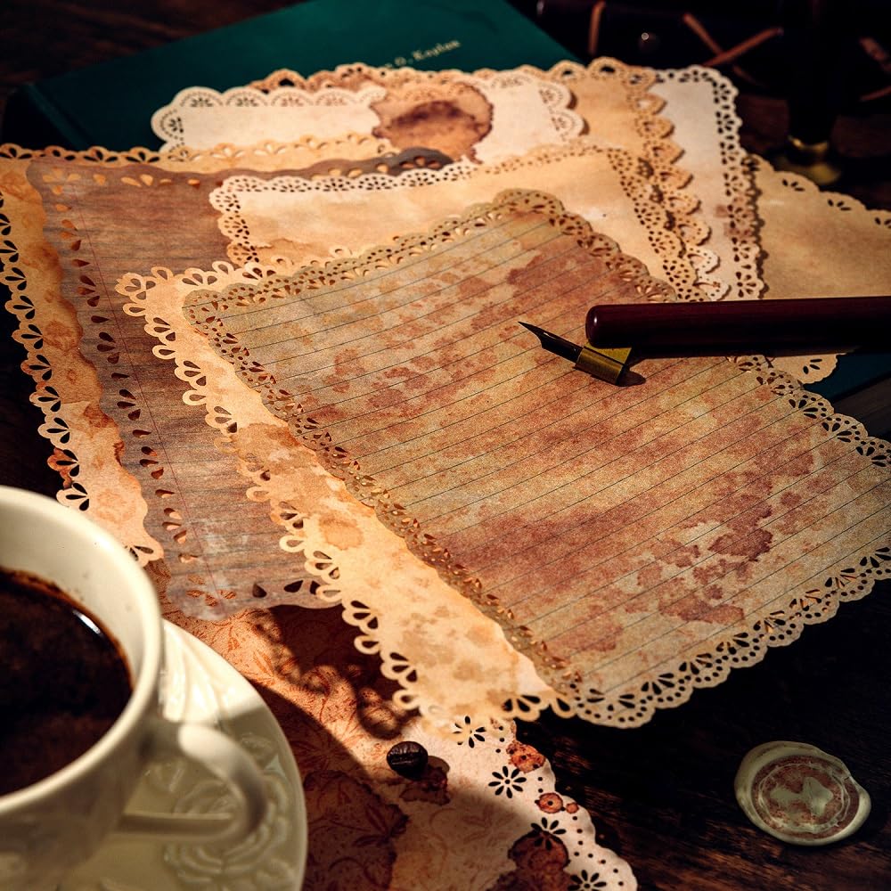 Vintage Lace Scrapbook Paper - 30 Sheets FREE SHIPPING -6