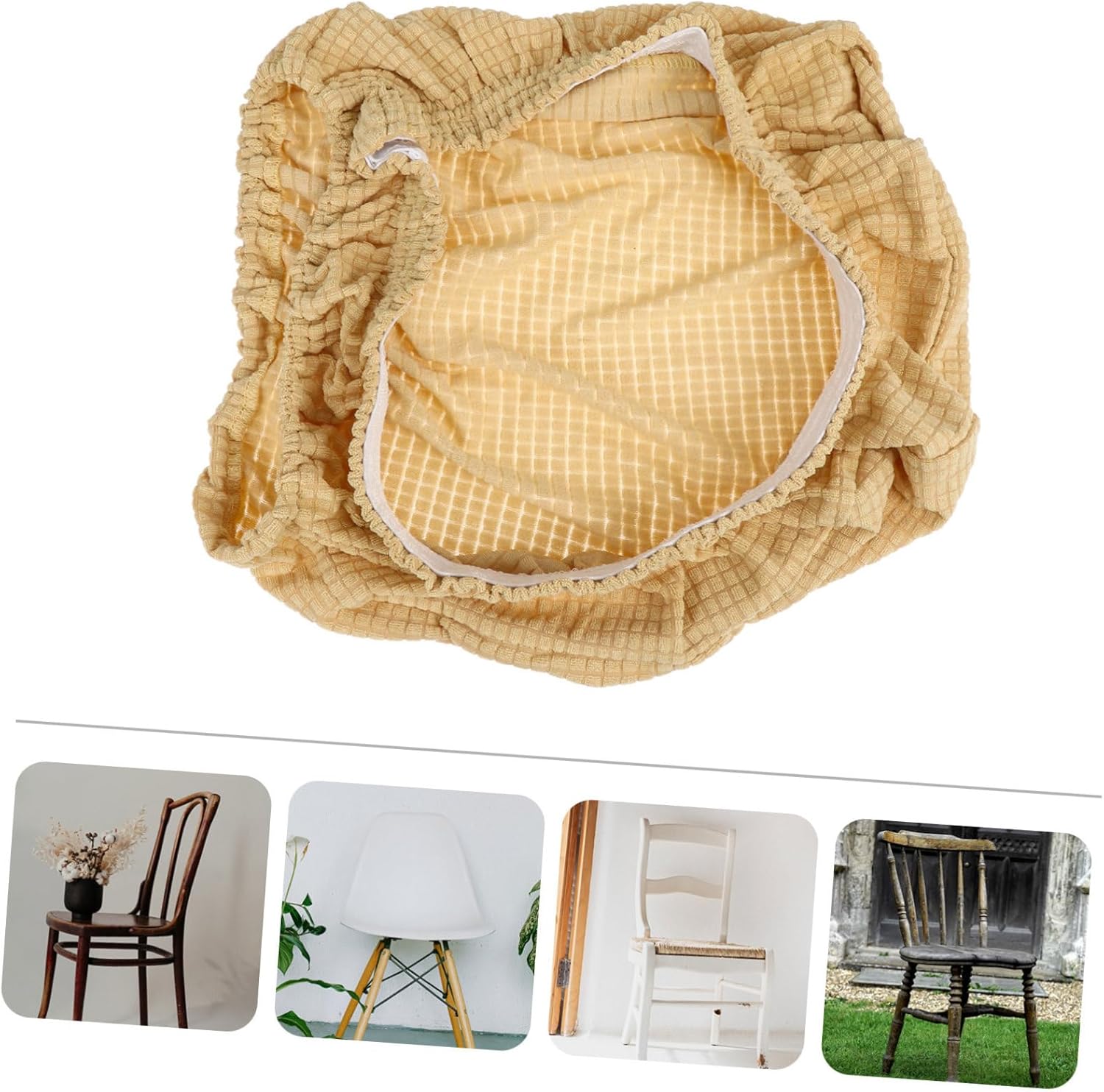 6pcs Nordic Style Elastic Chair for Dining Chairs Removable and Washable Deep Protectors for Home Use