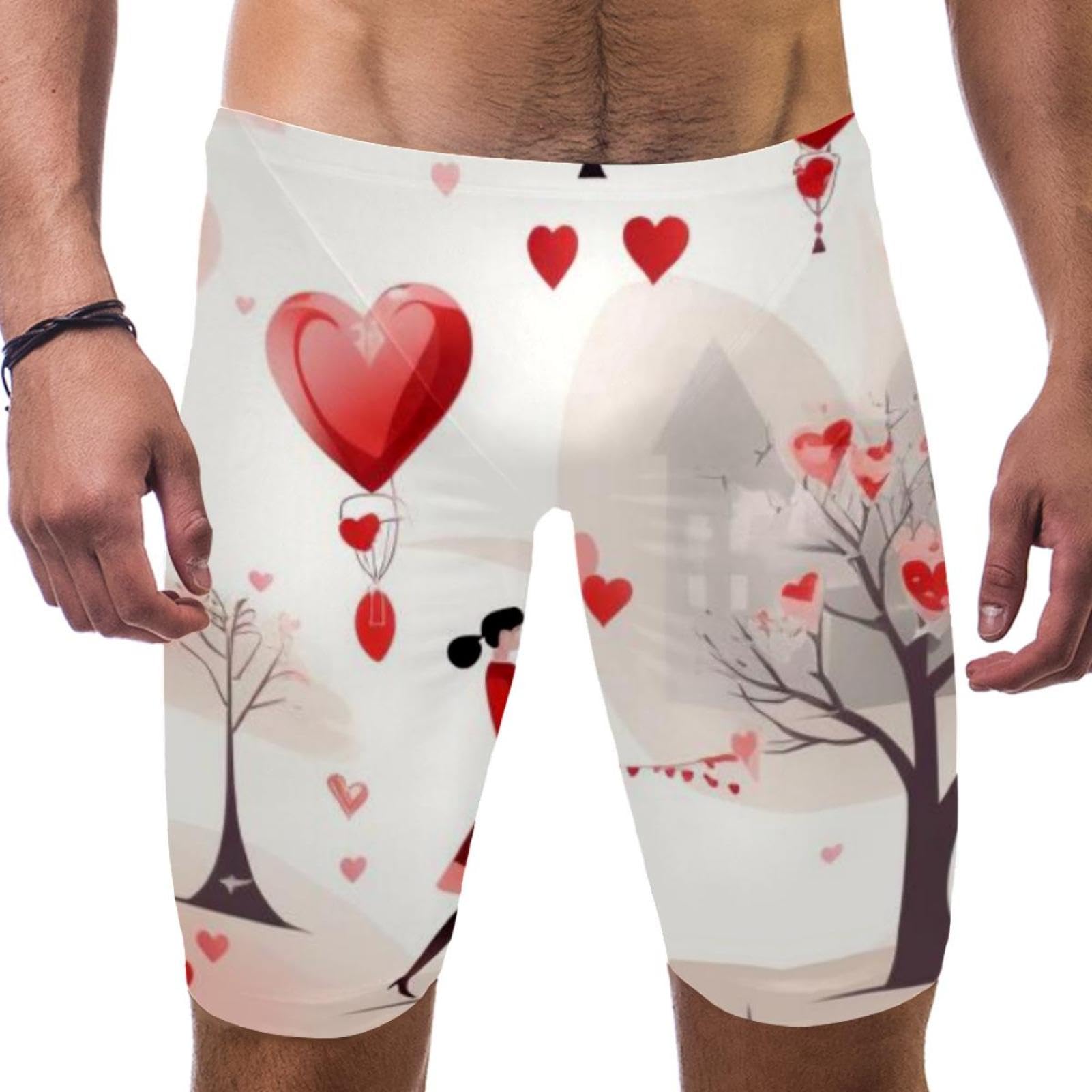 Traje de baño para hombre de San Valentín para práctica y competición en tallas S-3XL 7