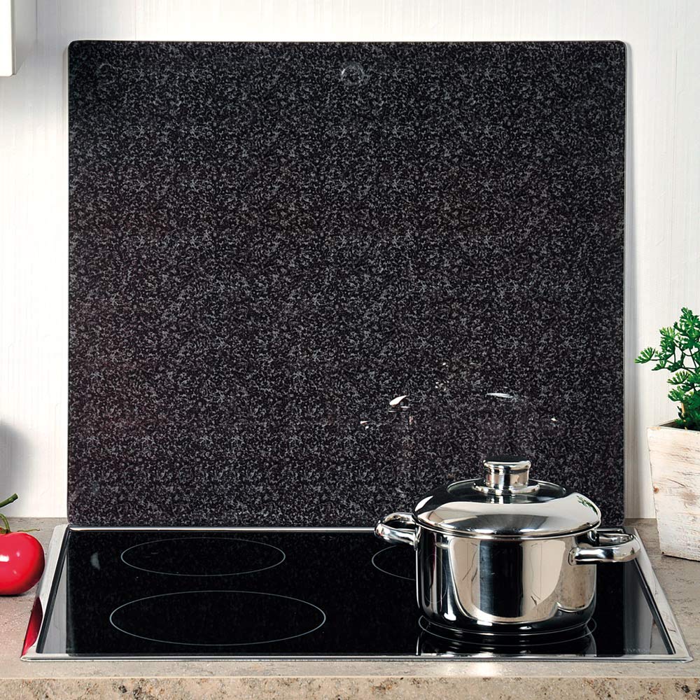 Kesper 36590 - Tabla para cortar, vidrio, diseño de granito, tamaño: 56 x 50 x 1.4 cm, 1 unidad (Paquete de 2)