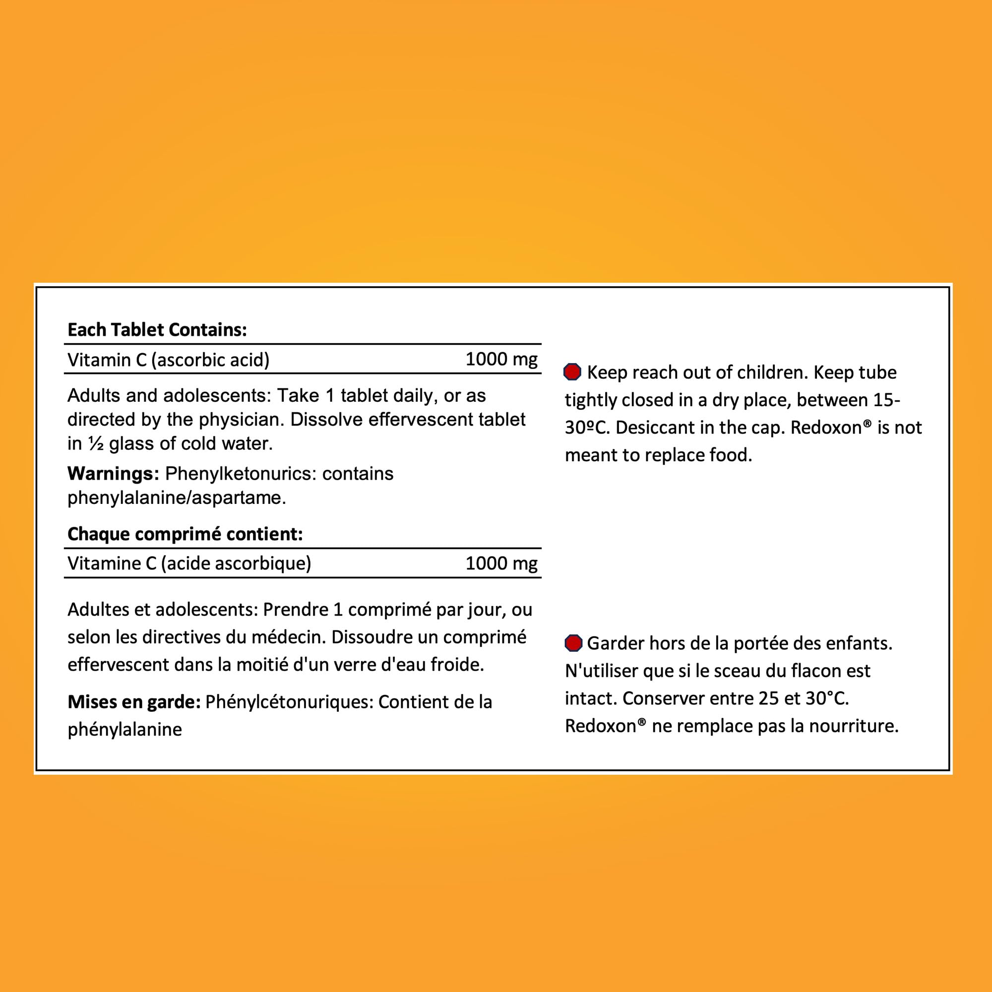 Redoxon Orange Vitamin C Effervescent Tablets 15 Orange Effervescent Tablets — Amazon image 8