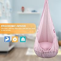 Vista 3 de YAERSI Silla Colgante para Niños, Silla de Hamaca con Cojín Inflable de PVC, Columpio Sensorial para Juego Interior y Exterior Portátil