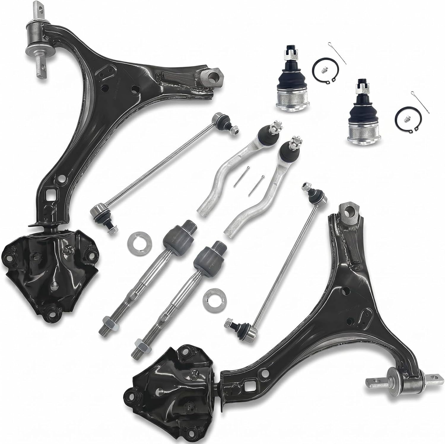 10Pcs Front Lower Control Arm Ball Joints Tie Rod Sway Bar fir for 2013-2017 Honda Accord