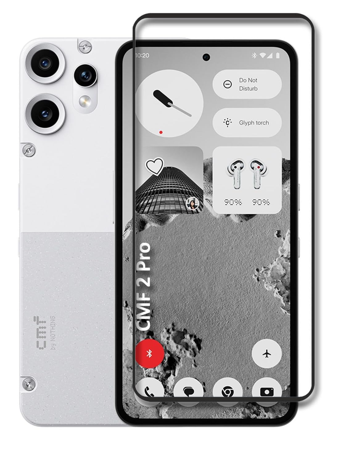 QsmQam Advanced Tempered Glass Compatible with Nothing CMF Phone 2/2 Pro 5G with Anti-Burst 9H Hardness Edge-to-Edge Coverage Screen Guard