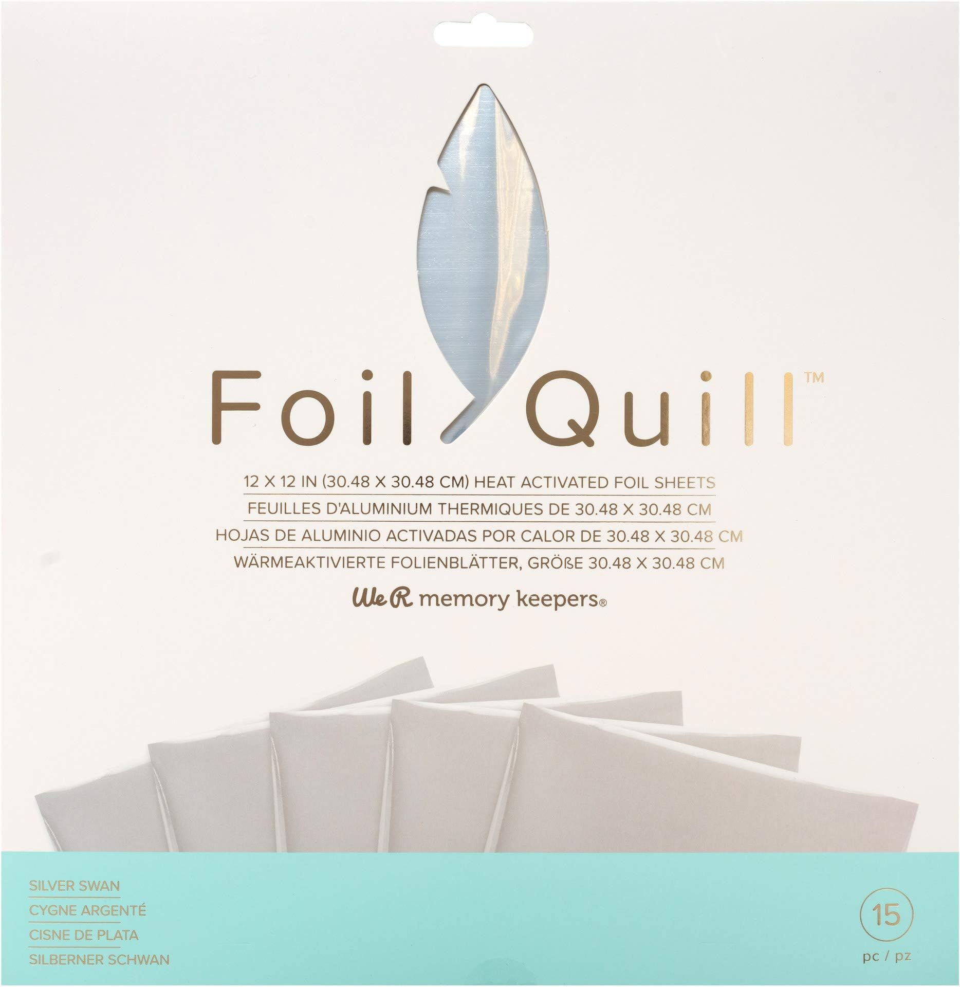 QUILL FOIL Pack SILVR, Silver Swan, One Size