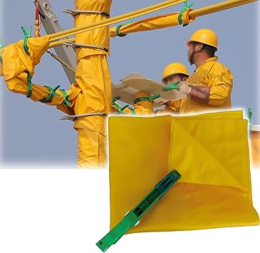 High-Voltage Insulation Blanket High Voltage Insulation Blanket Suitable for 0.4KV Or 10KV Electrical Work, Portable Insulated Blanket for Emergency Repairs10KV,39.4x47.2in/100x120cm