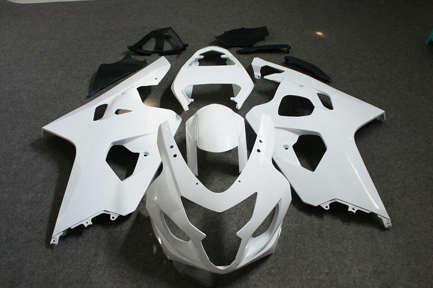 Unpainted Motorcycle Fairings Fit for K4 SUZUKI GSXR 600 / GSXR 750 2004 2005 ABS Plastic Pre-Drilled Injection Molded Bodywork Kit (10 Piece)